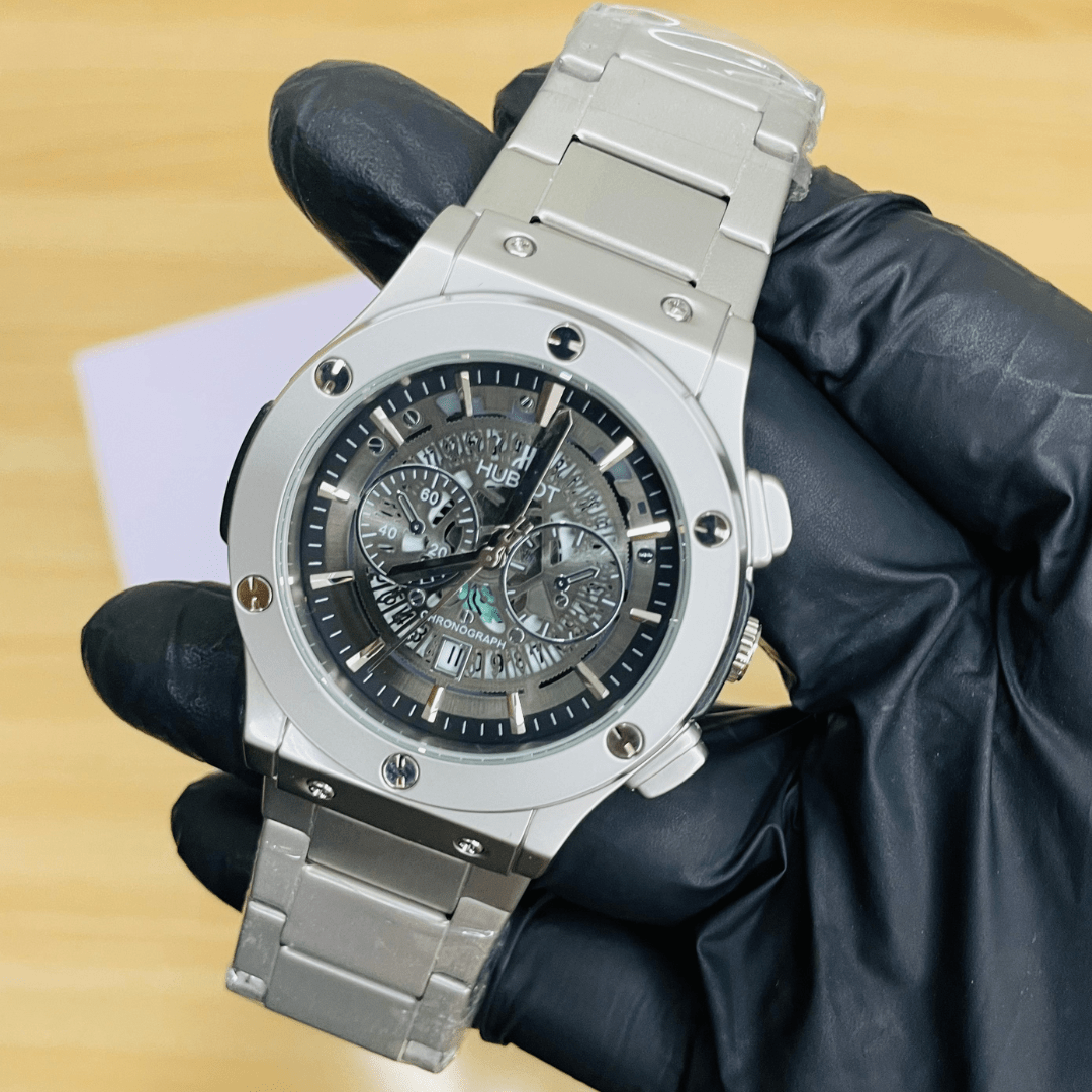 HB Skeleton – Silver Matte Chain